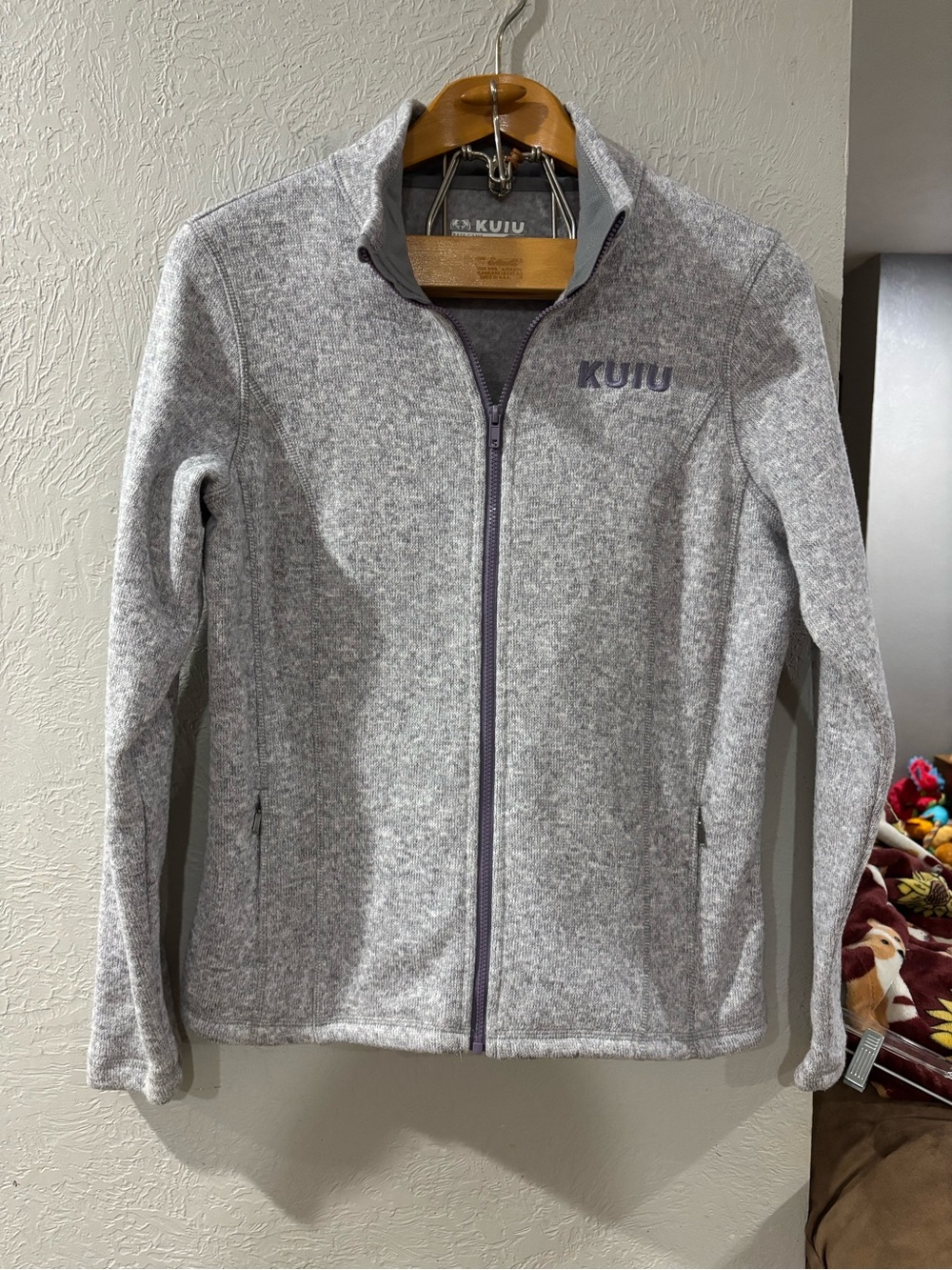 KUIU Women’s Base Camp Full Zip Up Fleece High Loft Heavy Jacket in Grey size L